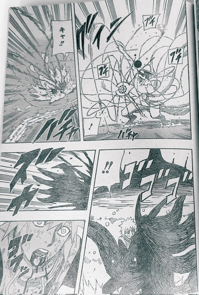 Kurama shot Minato